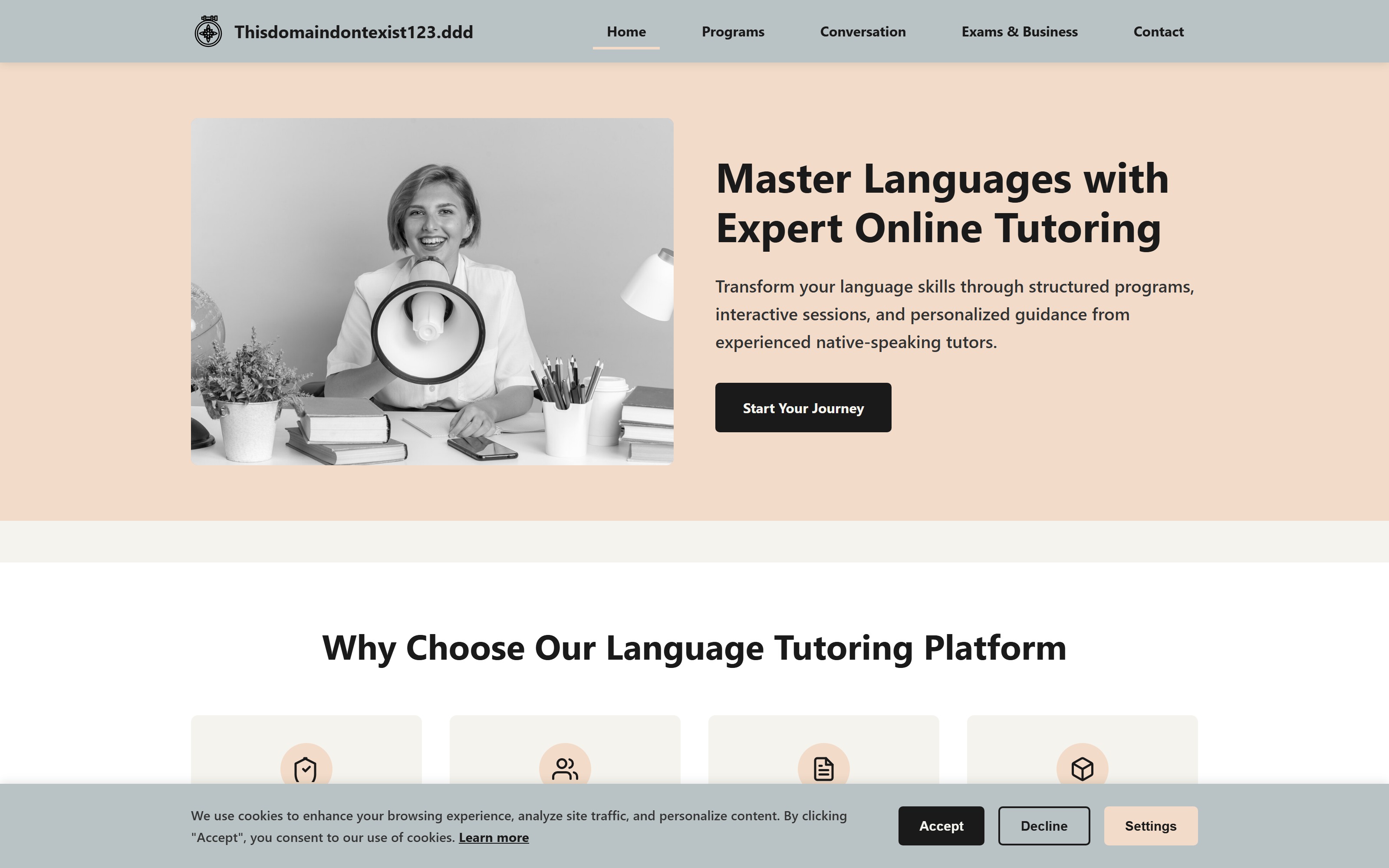 Preview: online language tutoring